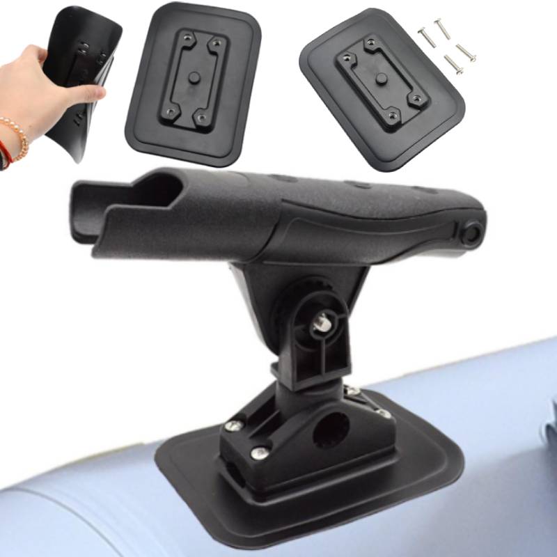 Rod Holder Fishing - 1 セットインフレータブルボート釣り竿ホルダー固定ベース PVC 接着パッドゴムボート釣りカヤックアクセサリー魚探マウント固定