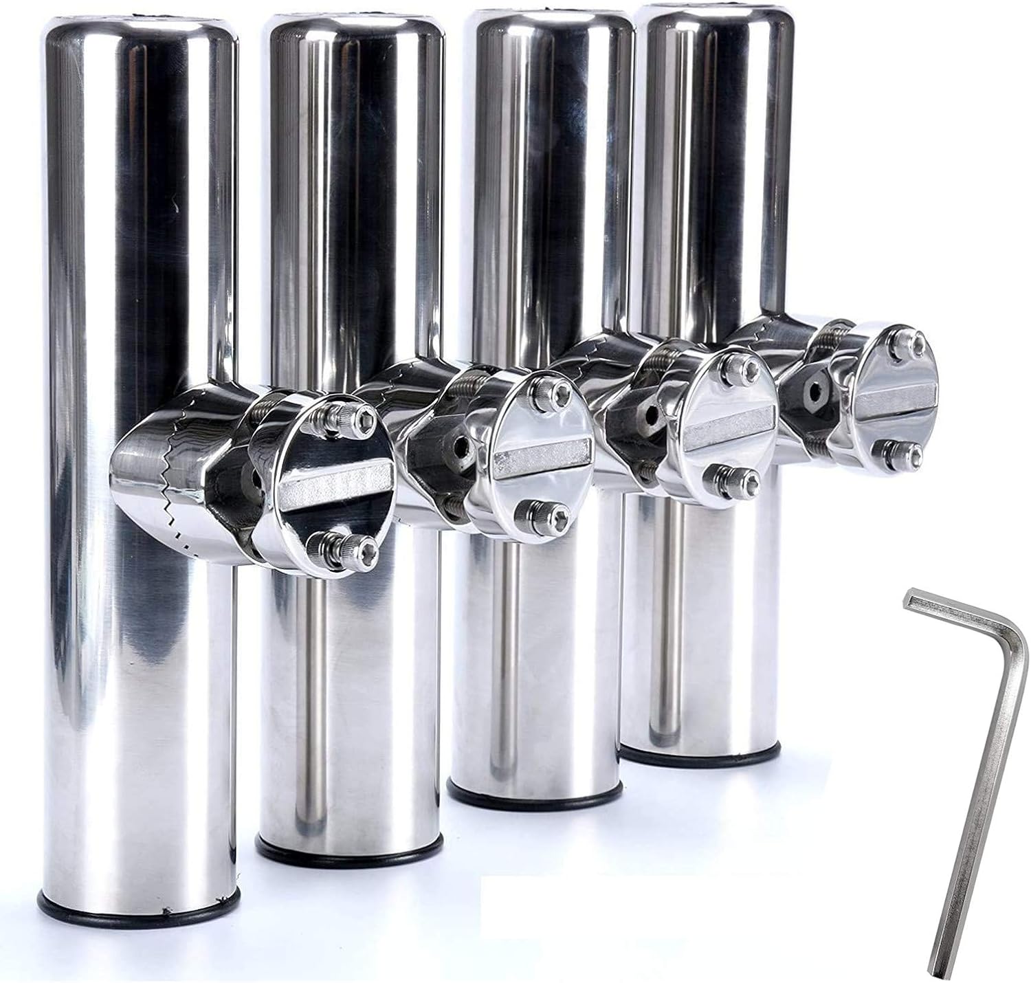 ステンレスクランプロッドホルダー スチールマウント釣り竿ホル - Rod Holder Fishing のレビューと価格