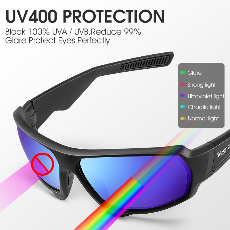 WEST BIKING 偏光サイクリンググラス UV400  - Fishing Equipment Usa のレビューと価格