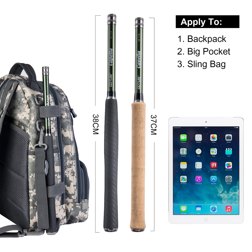GOTENKara-超軽量釣り竿,3.6mコンボ,ライン付き - Fly Fishing Set のレビューと価格