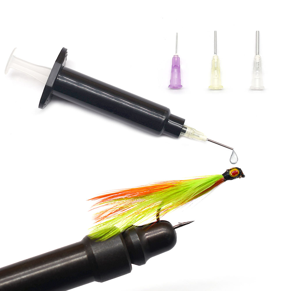 2セット ブラックUVレジン注入シリンジ 3サイズの鈍針チッ - Fly Fishing Set のレビューと価格
