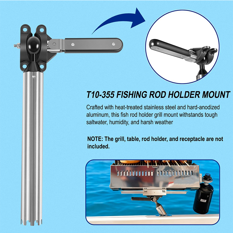全角度調整可能な釣り竿ホルダーグリルマウント、マグマのすべて - Rod Holder Fishing のレビューと価格