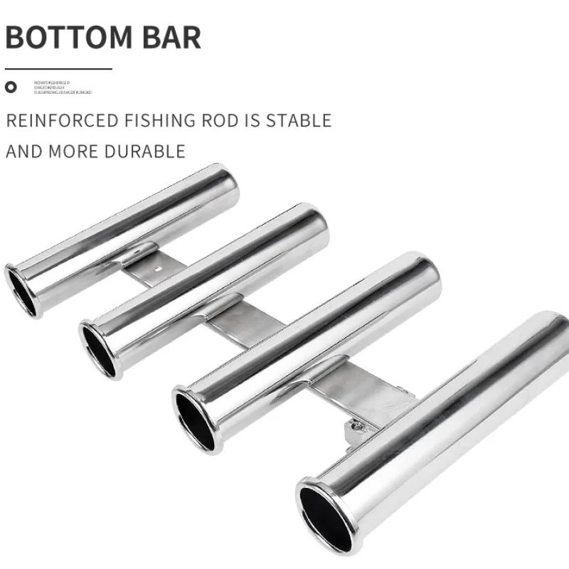 ステンレス鋼 4 チューブロッドホルダーボート釣り竿ラックホ - Rod Holder Fishing のレビューと価格