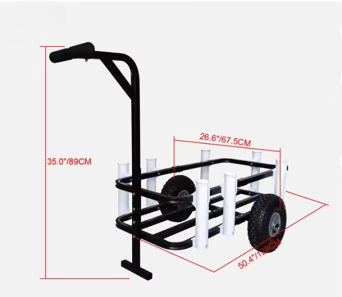 折りたたみ式ワゴン ビーチワゴン 釣りカート 釣り竿ホルダー - Rod Holder Fishing のレビューと価格
