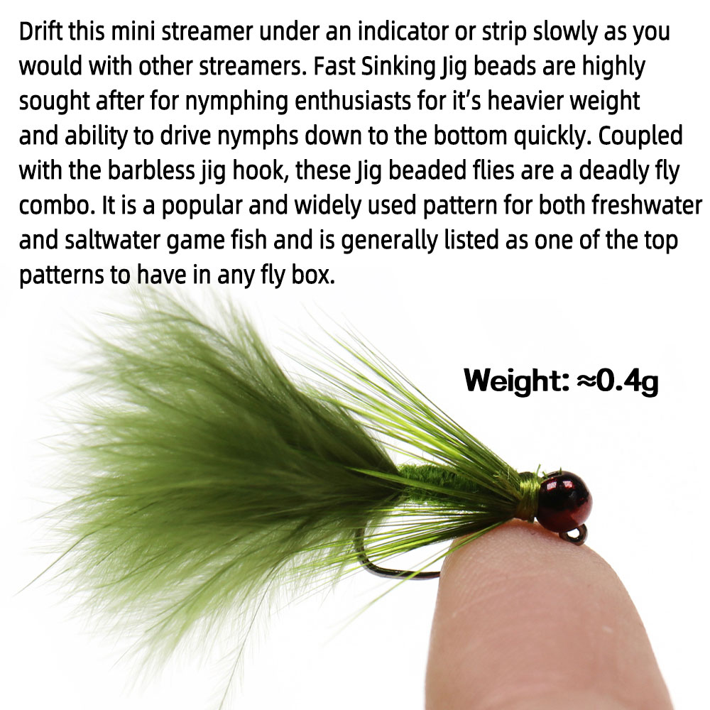 4～6個 # 10 # 12個入り高速沈下タングステンバーブ - Fly Fishing Set のレビューと価格